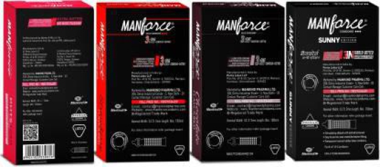 MANFORCE Mankind Condoms Combo Pack (Strawberry Chocolate Litchi Sunny Flavoured)- 10 Pieces (Pack of 4) Condom (Set of 4 40 Sheets)