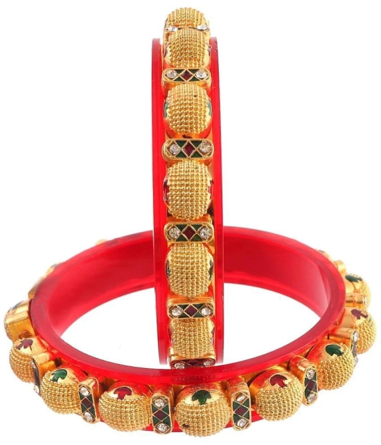 Jewar Mandi - Gold Bangle ( Pack of 1 ) - None