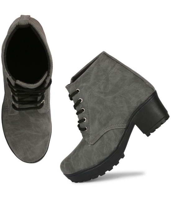 Ishransh - Gray Women''s Ankle Length Boots - None