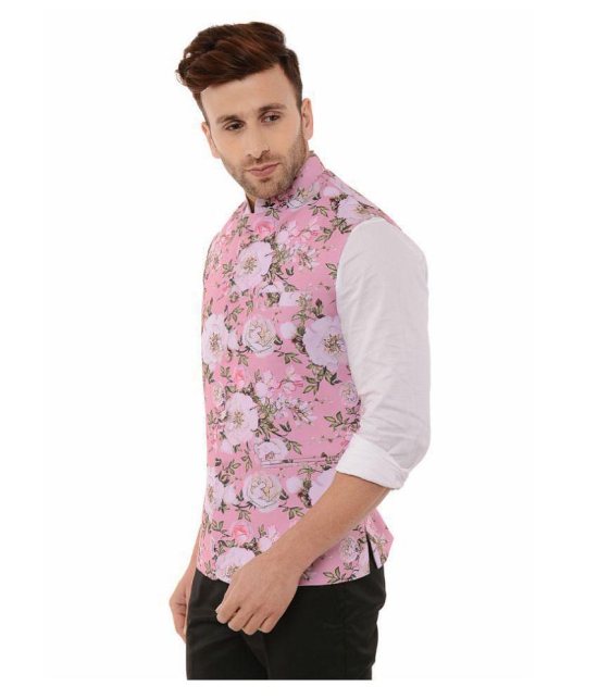 Hangup Multi Cotton Blend Nehru Jacket - None