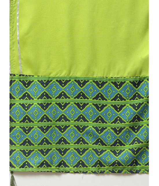 miravan - Green Straight Rayon Women's Stitched Salwar Suit ( Pack of 1 ) - None