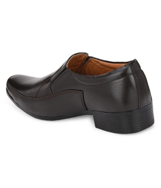 Leeport - Black Mens Slip On Formal Shoes - None