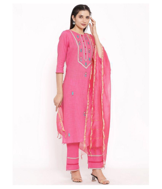 FabbibaPrints Cotton Kurti With Palazzo - Stitched Suit - XL