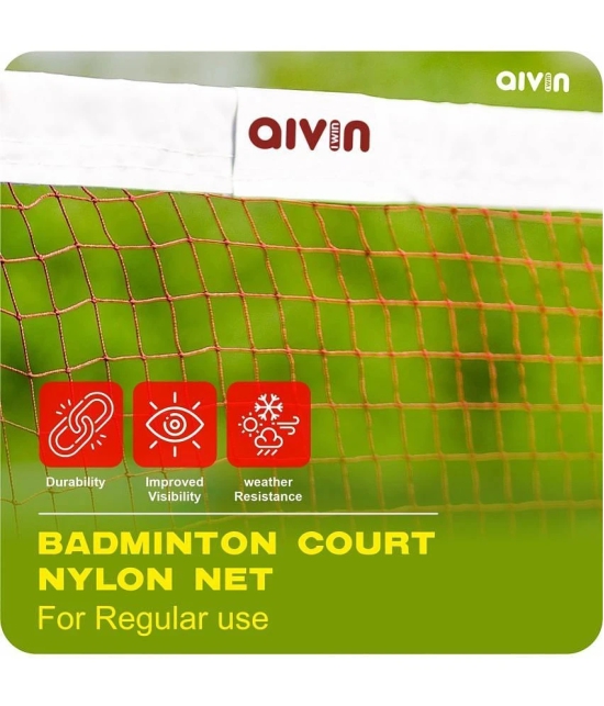 Aivin 6.1 .76 Nylon Red Badminton Net