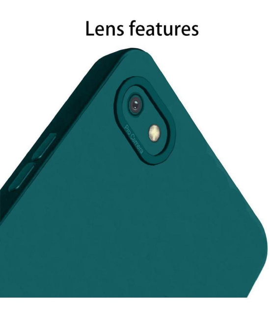 Case Vault Covers - Green Silicon Plain Cases Compatible For Xiaomi Redmi 6A ( Pack of 1 ) - Green