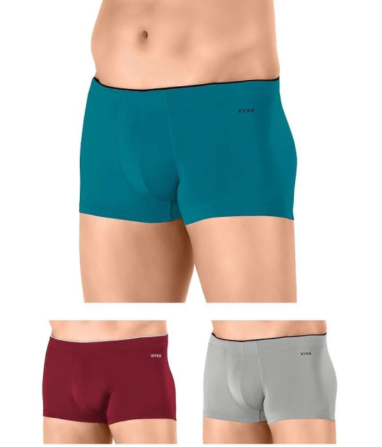 XYXX - Multicolor Modal Mens Trunks ( Pack of 3 ) - S