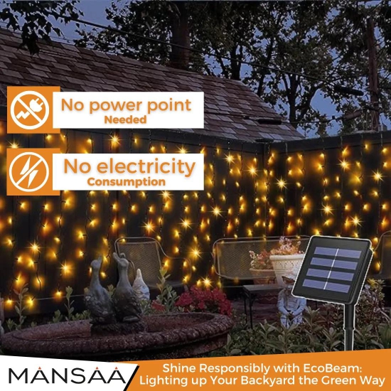 M68 Solar Powered LED String Lights