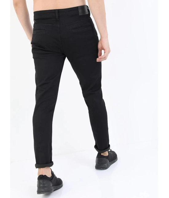 Ketch Slim Fit Cuffed Hem Mens Jeans - Black ( Pack of 1 ) - None