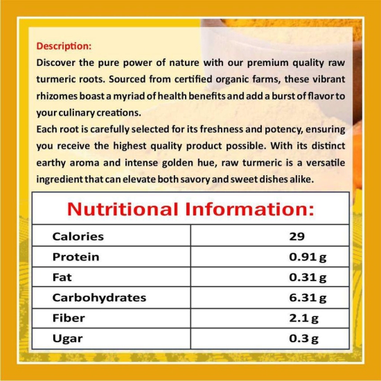 Narural Lakadong Turmeric Powder (500 gm)