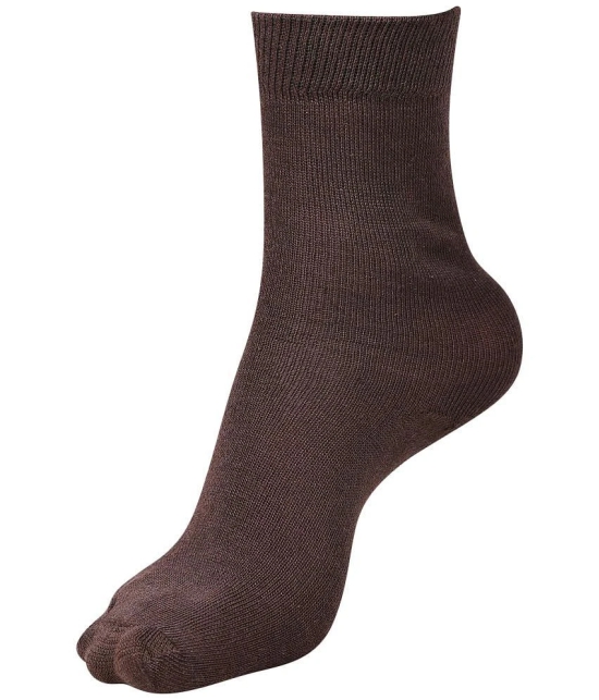 Dollar - Brown Cotton Boys School Socks ( Pack of 3 ) - 11-12Years