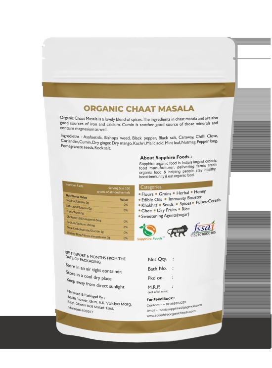 Organic Chaat Masala-250gm