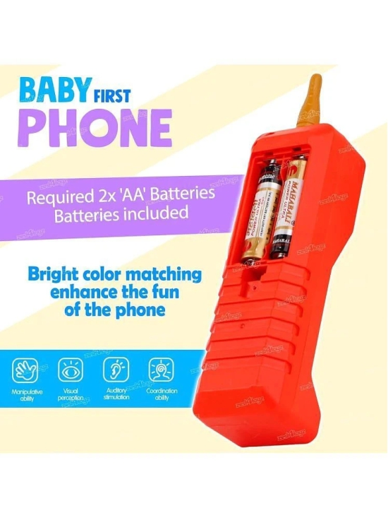 THRIFTKART - Musical Mobile Phone Toy for Kids Cellphone | Telephone | Light & Sound | Educational Toys for Kids Baby Babies - Multicolor  - (Battery Included)