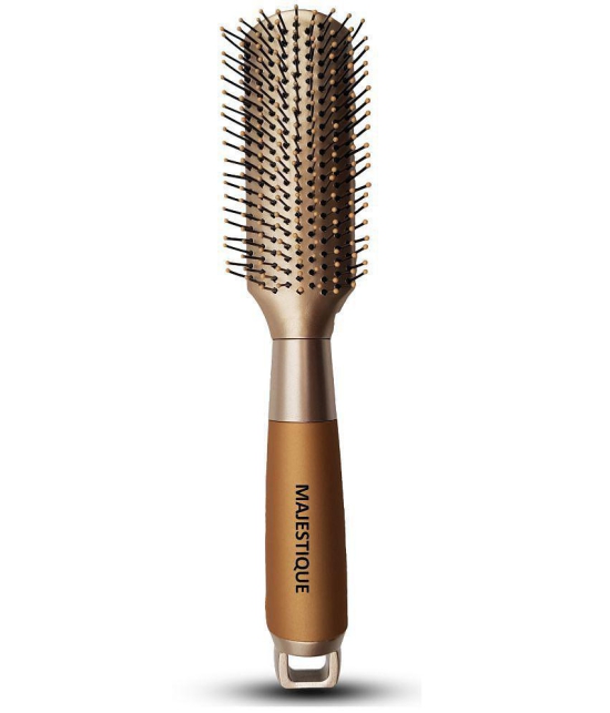 Majestique Golden Fusion Vent Hair Brush For Blow Drying Styling And Solon For Men And Women