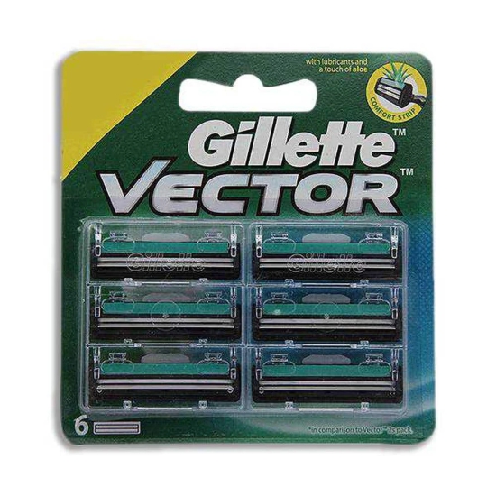 Gillette Vector Plus Cartridges 6 Pieces