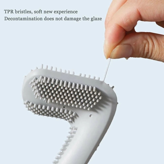 Silicone Golf Shaped Toilet Brush Golf Head Cleaner Flexible Deep Cleaning Brush of Bathroom