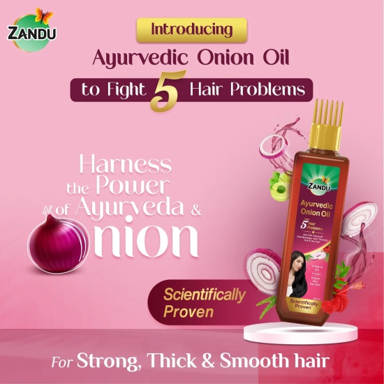 Ayurvedic Onion Hair Oil 200 ml-Ayurvedic Onion Hair Oil (200 ml)