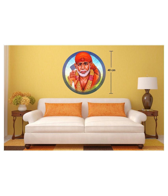 Asmi Collection Sai Baba Wall Sticker ( 40 x 40 cms )