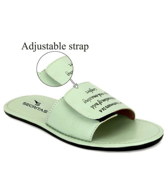 Secritas - Green Mens Slide Flip Flop - None