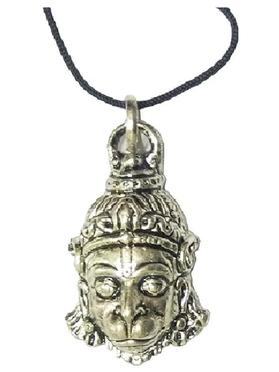 Hare Krishna Food For Soul Hanuman Locket | Lord Hanuman Ji Face Locket 1 Mukhi Mala ( Pack of 1 )