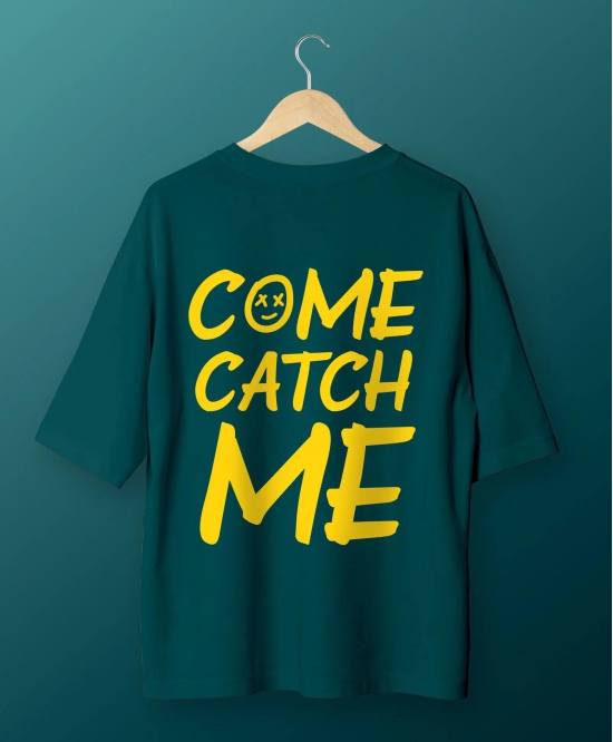 Come Catch me Oversize Unisex-Teal Blue / XS