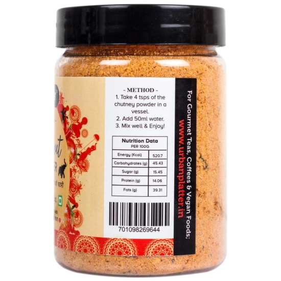 Urban Platter South Indian Style Instant Tomato Coconut Chutney Powder, 200g / 7oz [Nariyal ki Chutney, Just Add Water]