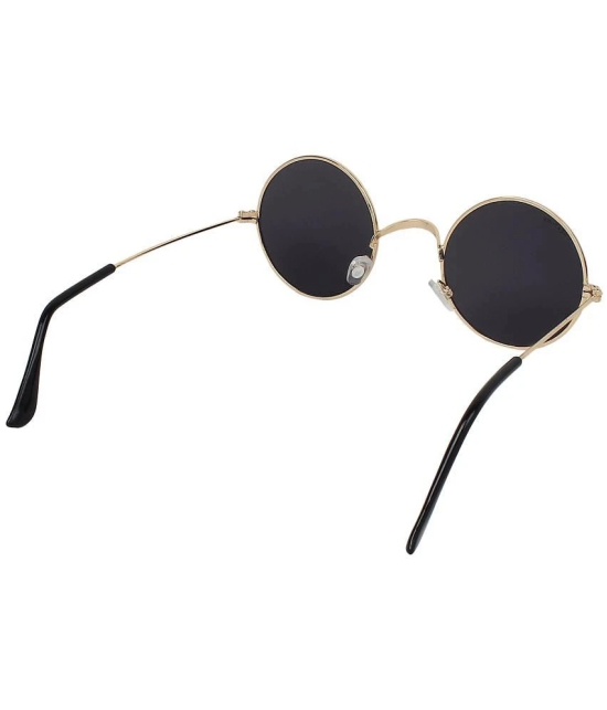 Creature - Gold Round Sunglasses ( Pack of 1 ) - Medium