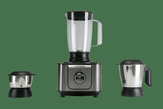 Croma 1000 Watt Food Processor with 2 Blades (Silver/Black)