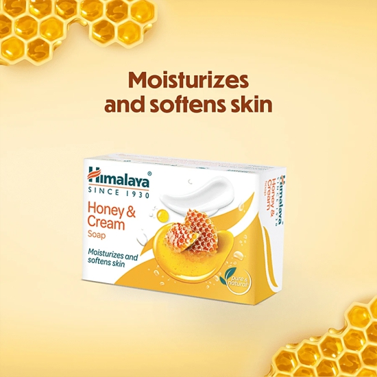 Himalaya Honey & Cream Soap - Nourishes & Softens The Skin, 125 G