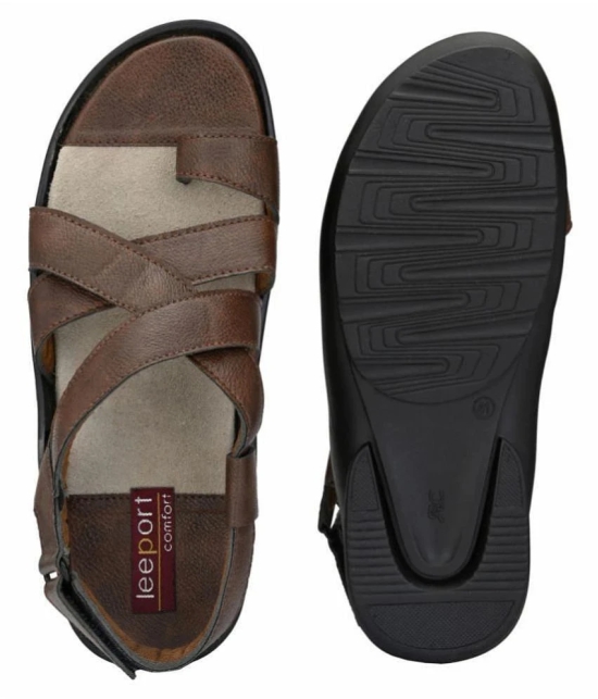 Leeport - Brown  Mens Sandals - 12