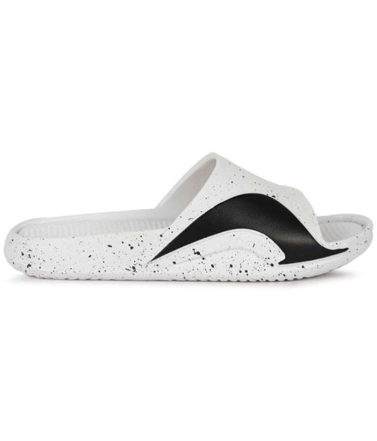 Aadi White Mens Slide Flip Flop - None