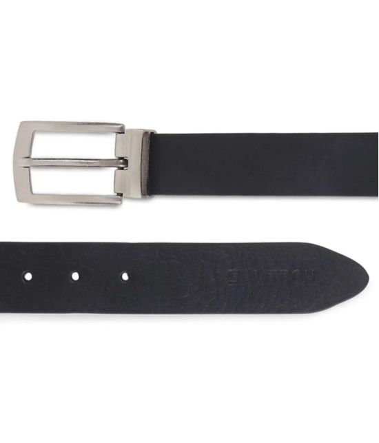 samtroh - Black Leather Mens Casual Belt ( Pack of 1 ) - None