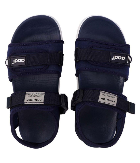 Aadi Blue Synthetic Leather Sandals - 10