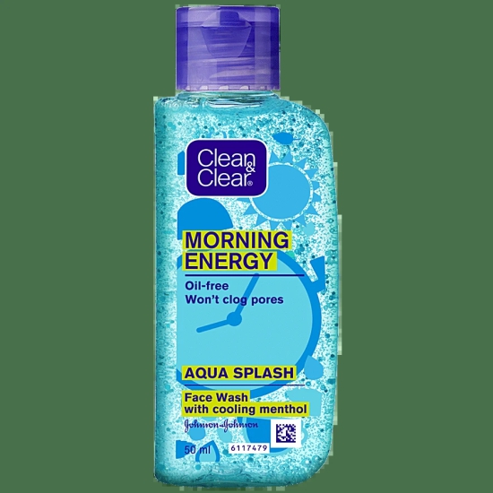 Clean & Clear Morning Energy Aqua Splash Face Wash, 50 Ml