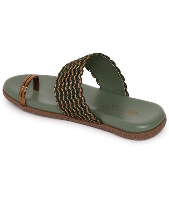 ORTHO JOY - Green Women's Flats - None