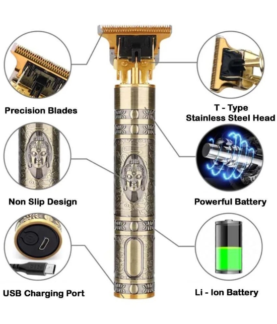 Intimify Hair Trimmer Gold Cordless Beard Trimmer With 90 minutes Runtime