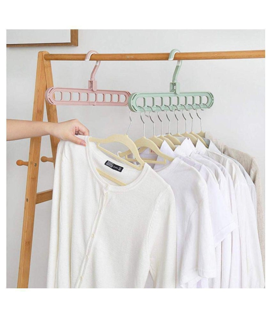 House of Quirk Multifunctional Hanger for 360 Degrees Rotatable Hook,Coat Hangers Folding Clothes Hanger