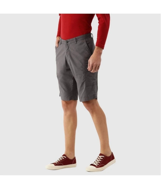 IVOC Grey Cotton Mens Chino Shorts ( Pack of 1 ) - None