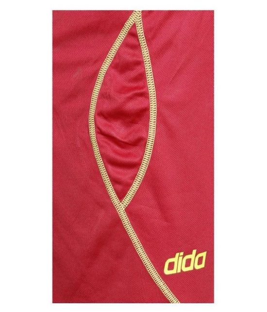 Dida Red Polyester Fitness Shorts - None