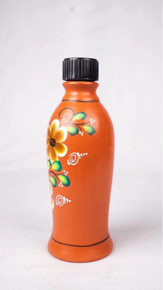 Terracotta Clay Water Bottle