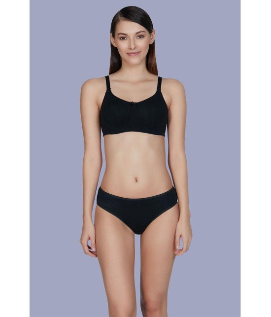 Amante Cotton T-Shirt Bra - Black Single - 36B