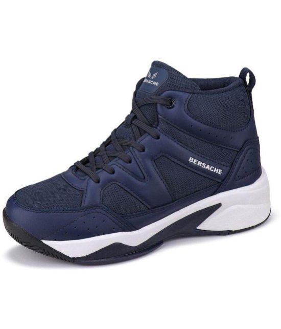 Bersache Sports Shoes Blue Mens Sports Running Shoes - None