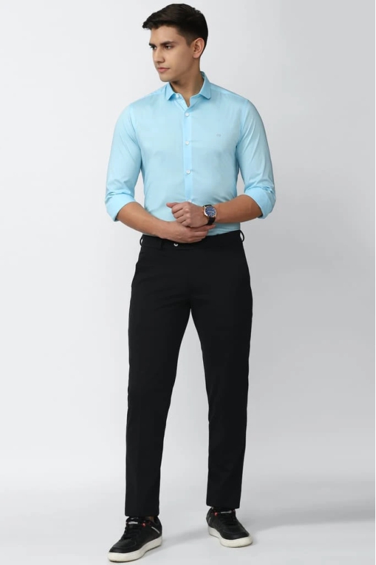 Men Blue Super Slim Fit Formal Full Sleeves Formal Shirt