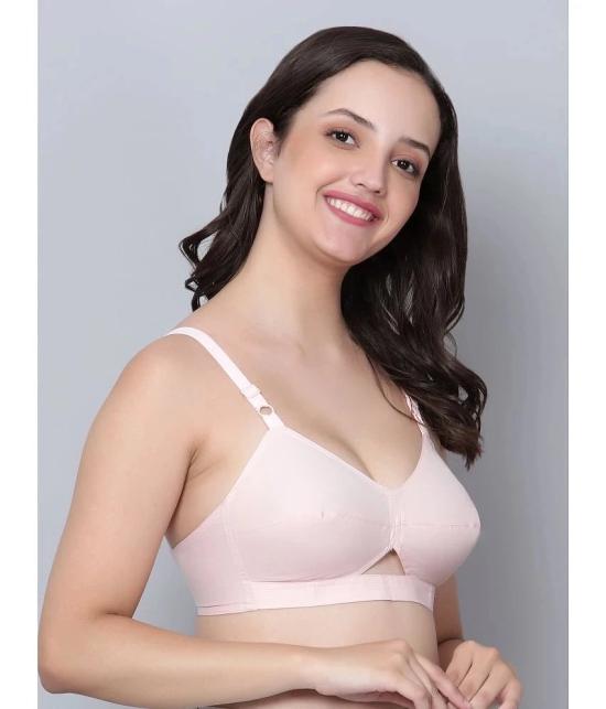 AIMLY Pink Cotton Non Padded Womens Everyday Bra ( Pack of 1 ) - None