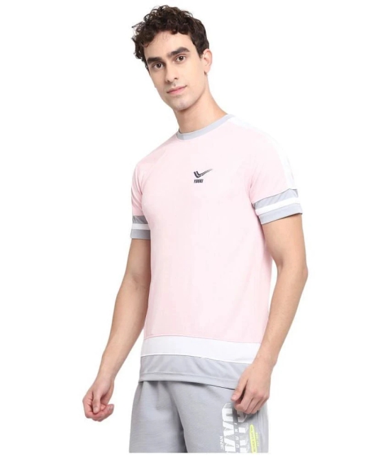 YUUKI - Pink Polyester Regular Fit Mens Sports T-Shirt ( Pack of 1 ) - None