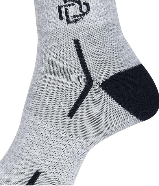 Dollar Cotton Blend Mens Colorblock Black Ankle Length Socks ( Pack of 3 ) - Black