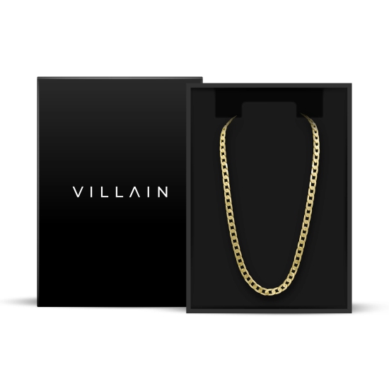 VILLAIN DAPPER COMBO - PREDATOR SUNGLASSES, 18K GOLD PLATED CHAIN & CLASSIC PERFUME