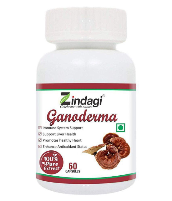 Zindagi Ganoderma Capsules - Natural Immunity Booster Capsules - Ganoderma Extract Capsules - Health Supplement 120 gm Natural Multivitamins Capsule Pack of 2