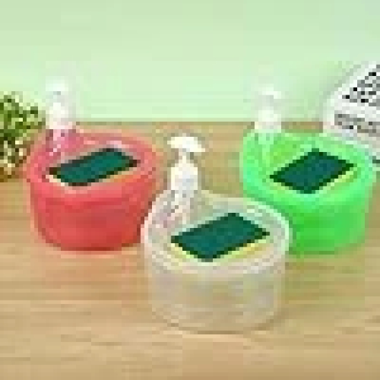 KATHIYAWADI 2 in 1 Soap Pump Dispenser for Dishwasher Liquid Soap Sponge Holder Free Sponge