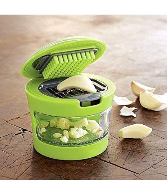 HOMETALES Garlic Chopper|Press Tools - Green