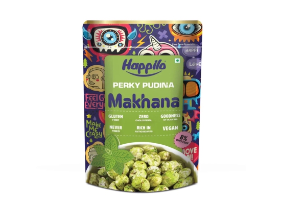 Happilo Premium Super Snack Makhana Perky Pudina 55g